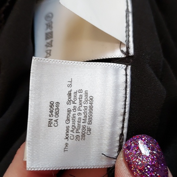 NWT Jones New York Dress Black and Pink Dress with Attached Coat - Picture 13 of 13